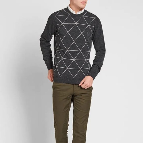 Raf Simon X Fred Perry NWT Wool Sweater Sz 40 M